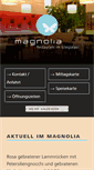 Mobile Screenshot of magnolia-restaurant.de